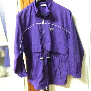 Purple Reebok windbreaker